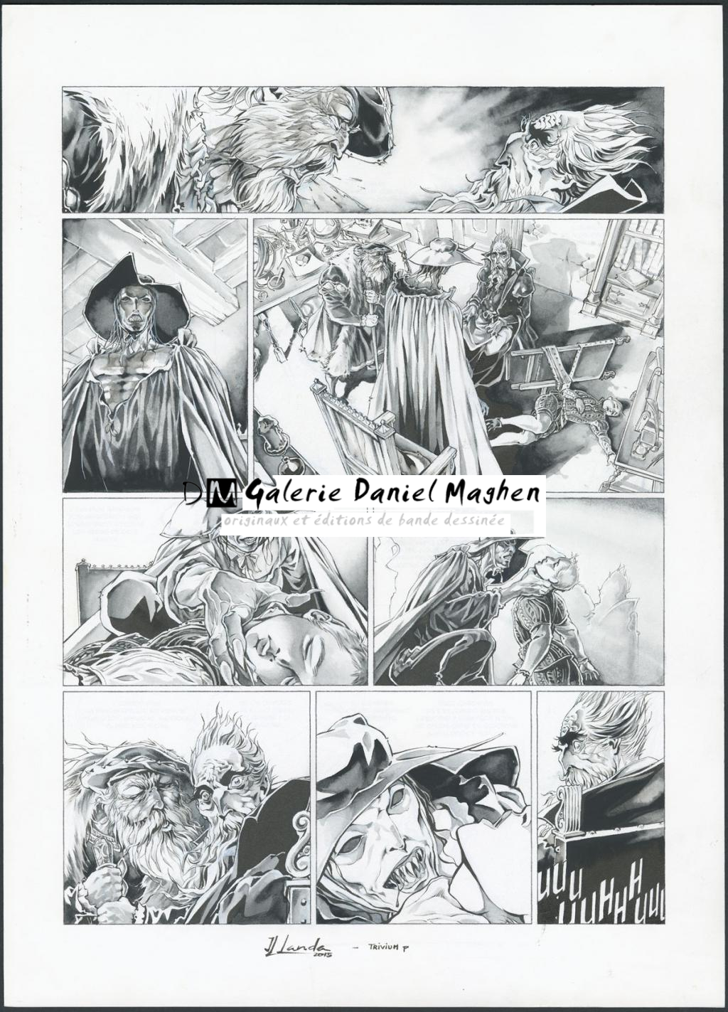 Planche originale 27 - Juan Luis Landa - Encre de Chine et lavis sur papier - 5581