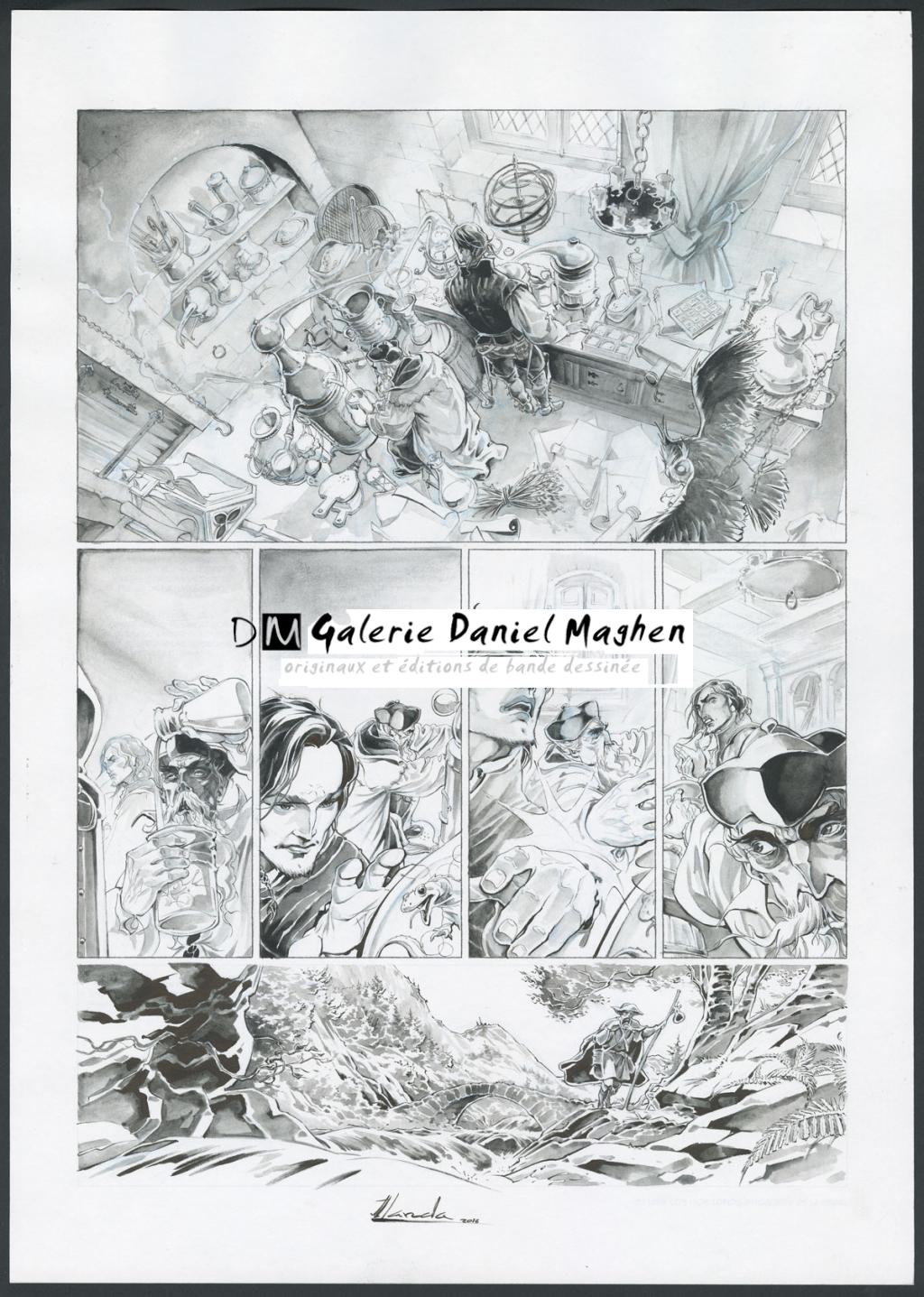 Planche originale - Juan Luis Landa - Encre de Chine et lavis sur papier - 5580