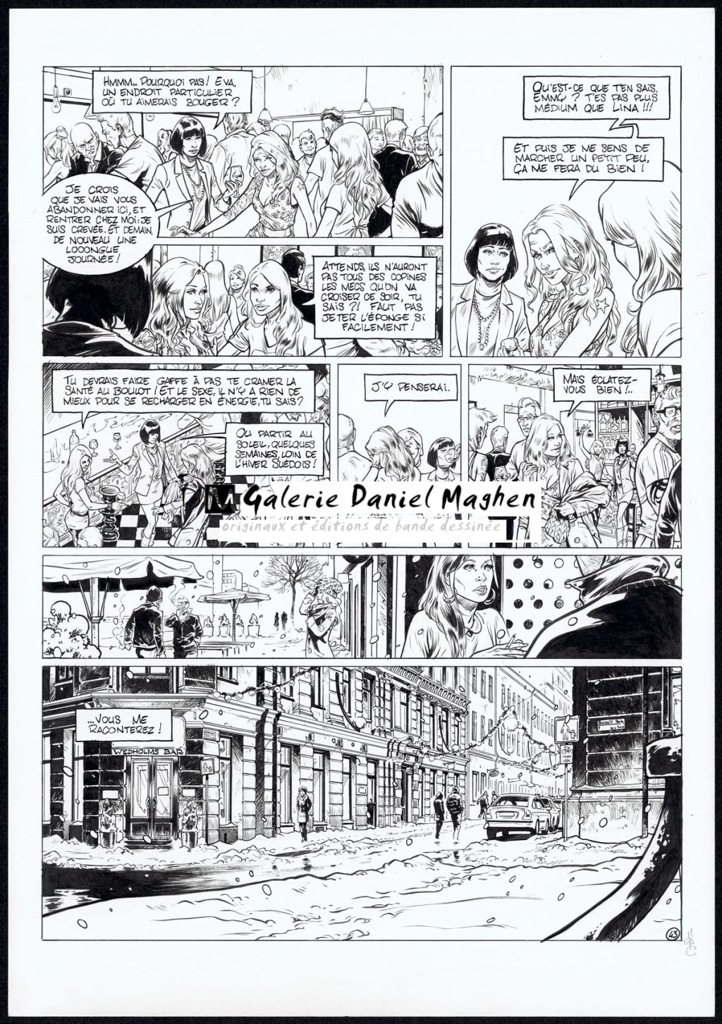 planche originale - Jean Charles Poupard - Encre de Chine et gouache blanche - 4725