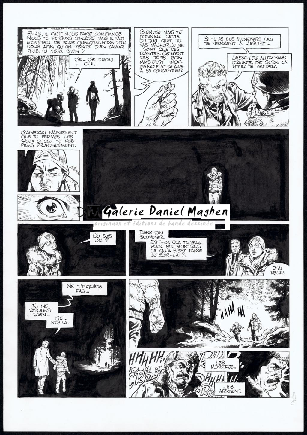 planche originale - Jean Charles Poupard - Encre de Chine et gouache blanche - 4724