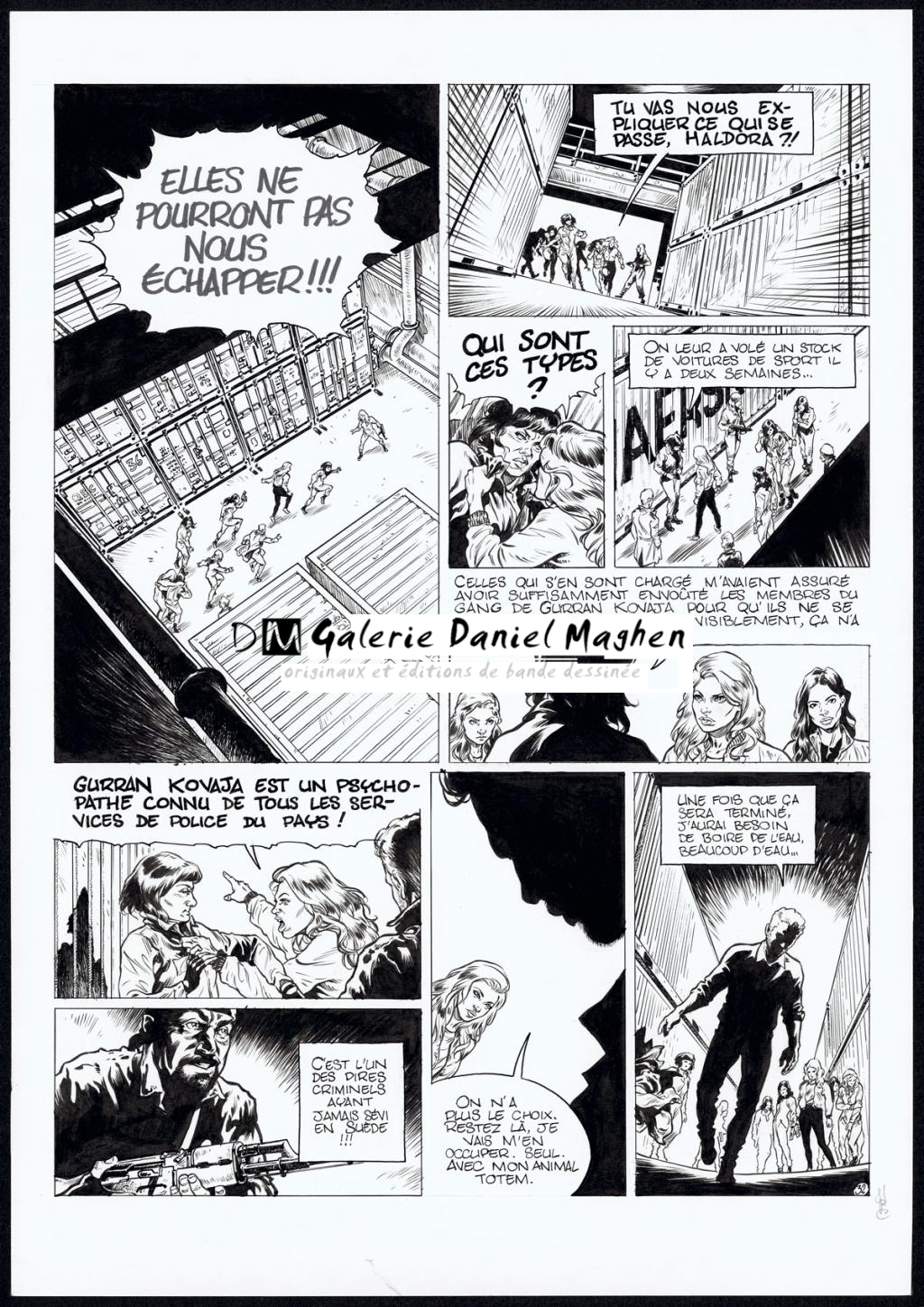 planche originale - Jean Charles Poupard - Encre de Chine et gouache blanche - 4717