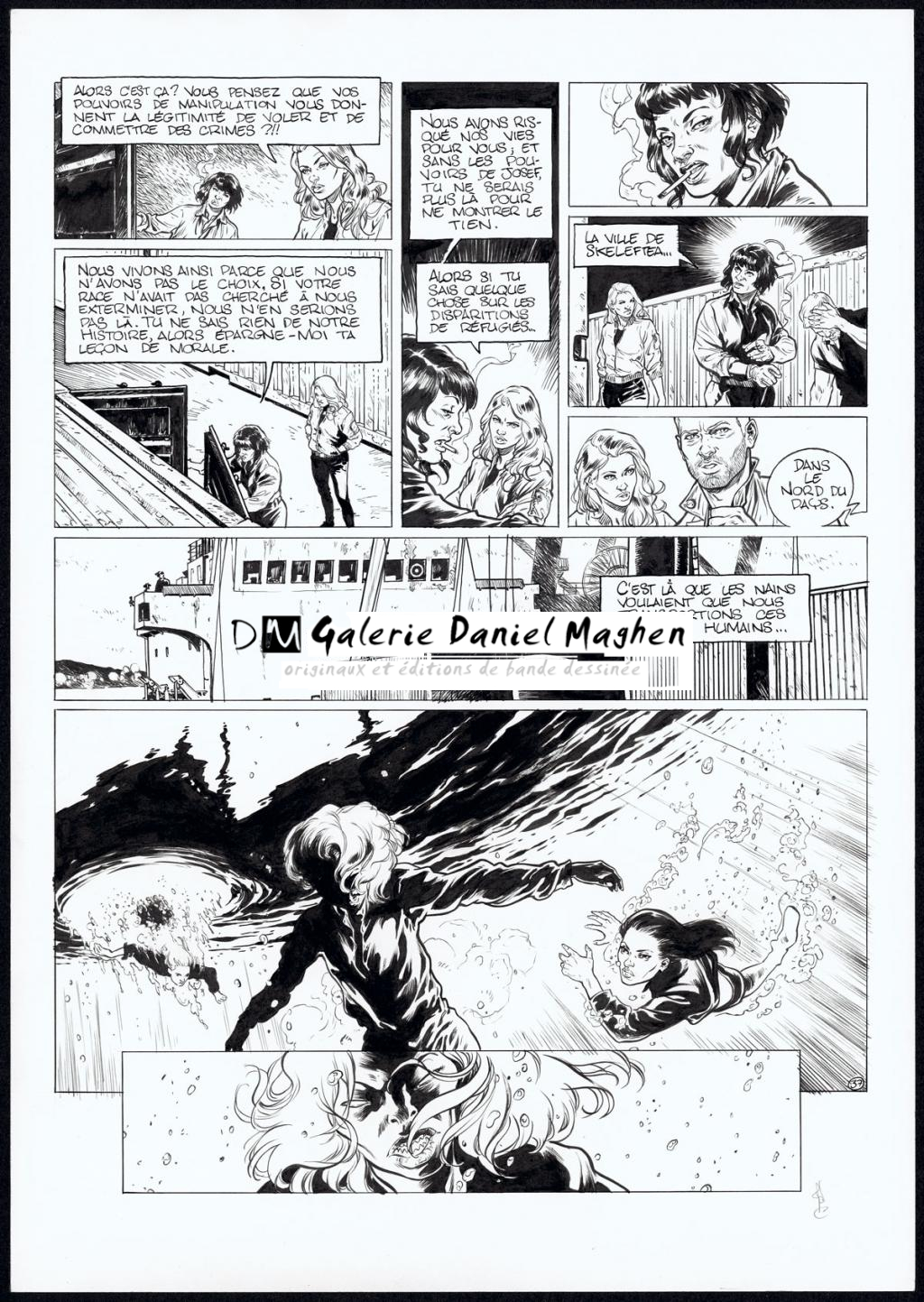 planche originale - Jean Charles Poupard - Encre de Chine et gouache blanche - 4715