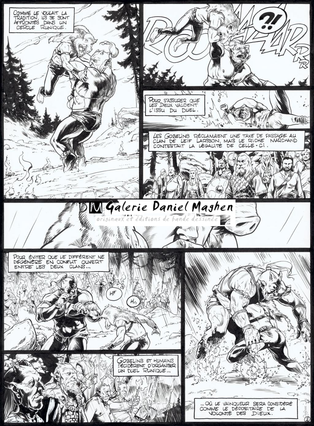 planche originale - Jean Charles Poupard - Encre de Chine et gouache blanche - 4710