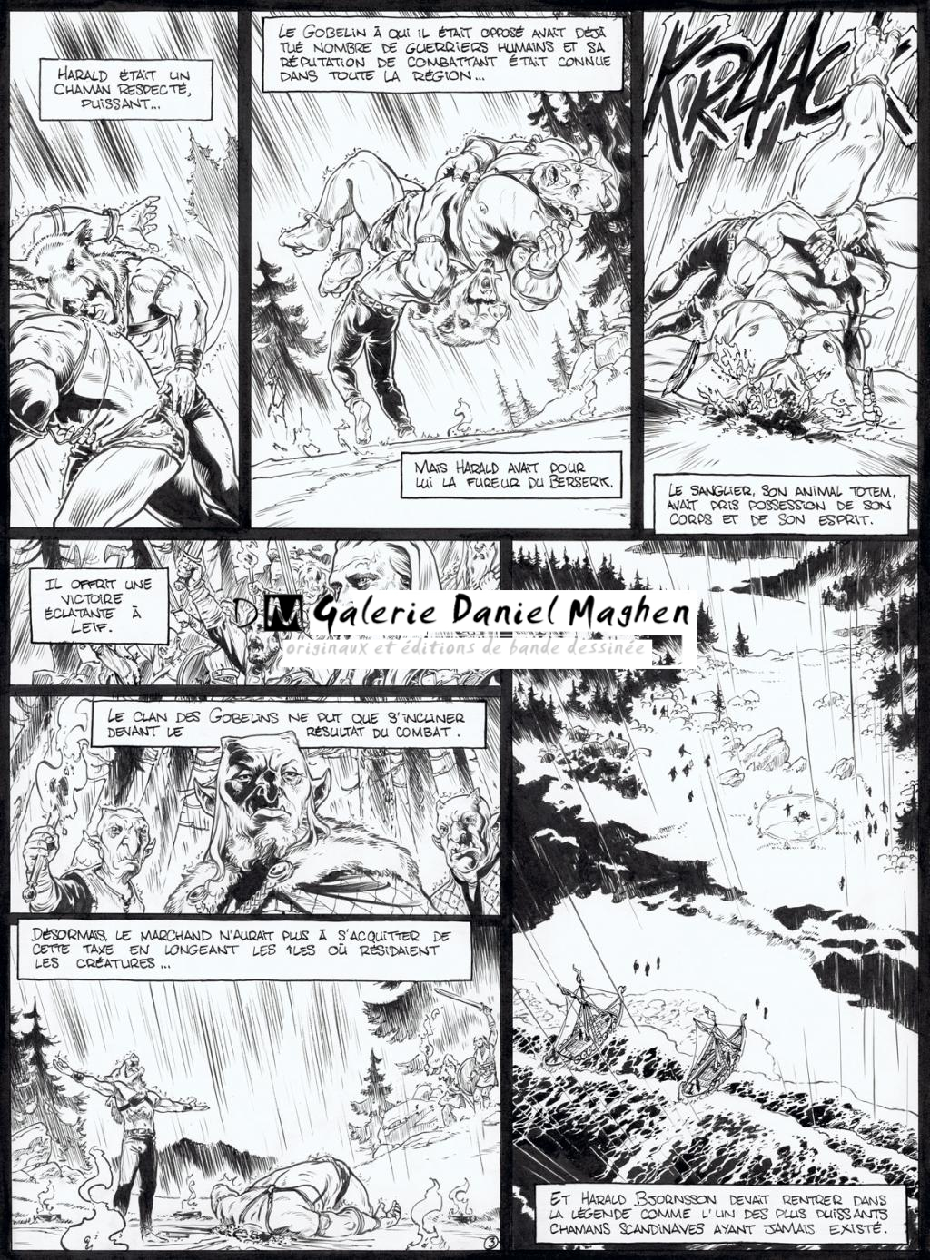 planche originale - Jean Charles Poupard - Encre de Chine et gouache blanche - 4711