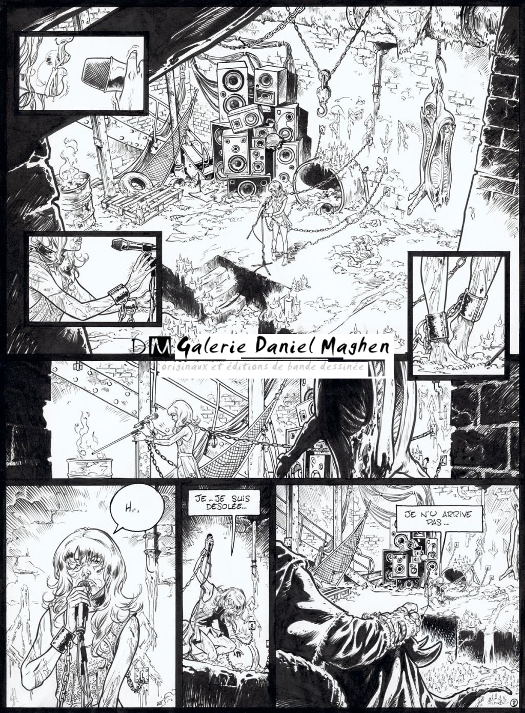 planche originale - Jean Charles Poupard - Encre de Chine et gouache blanche - 5208