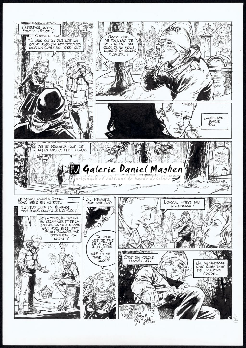 planche originale - Jean Charles Poupard - Encre de Chine et gouache blanche - 4708