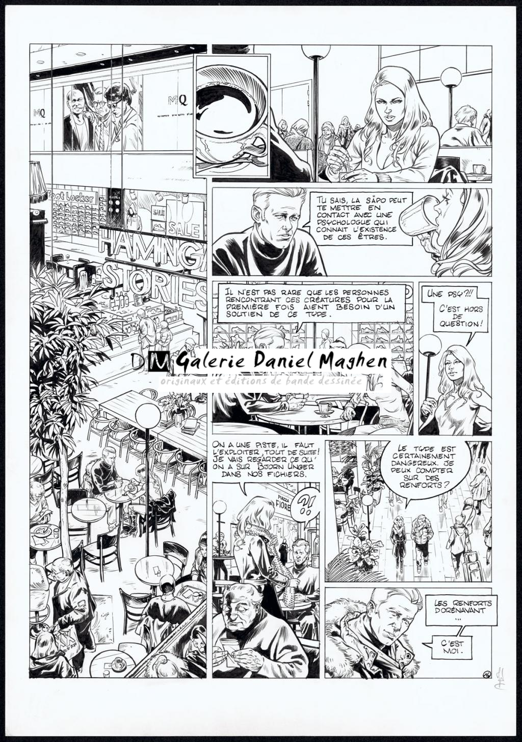 planche originale - Jean Charles Poupard - Encre de Chine et gouache blanche - 4707