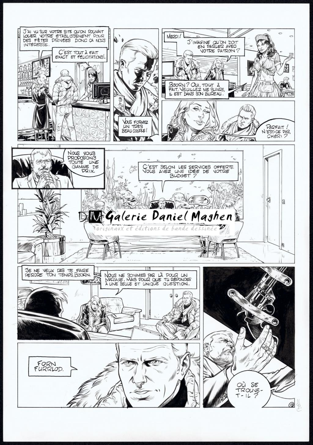 planche originale - Jean Charles Poupard - Encre de Chine et gouache blanche - 4706