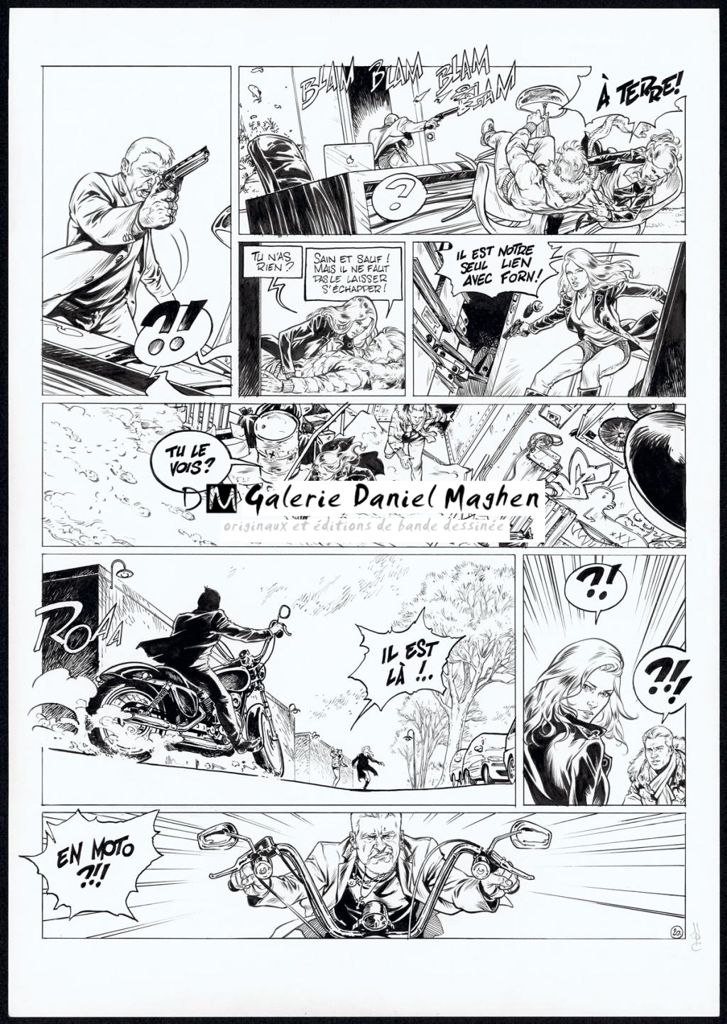 planche originale - Jean Charles Poupard - Encre de Chine et gouache blanche - 4705