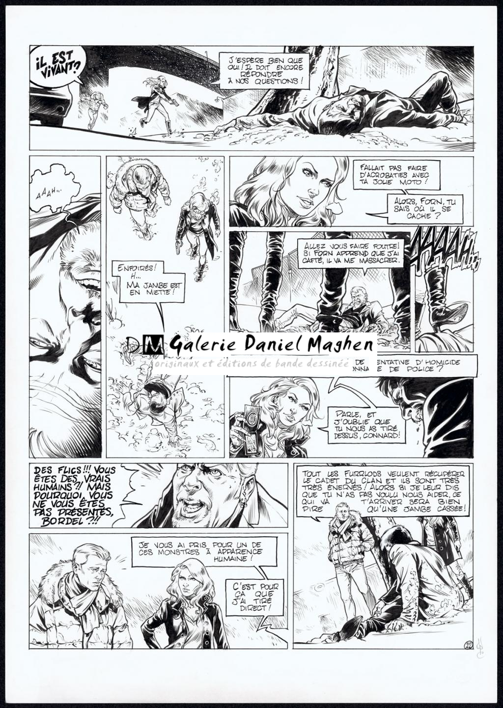 planche originale - Jean Charles Poupard - Encre de Chine et gouache blanche - 4704