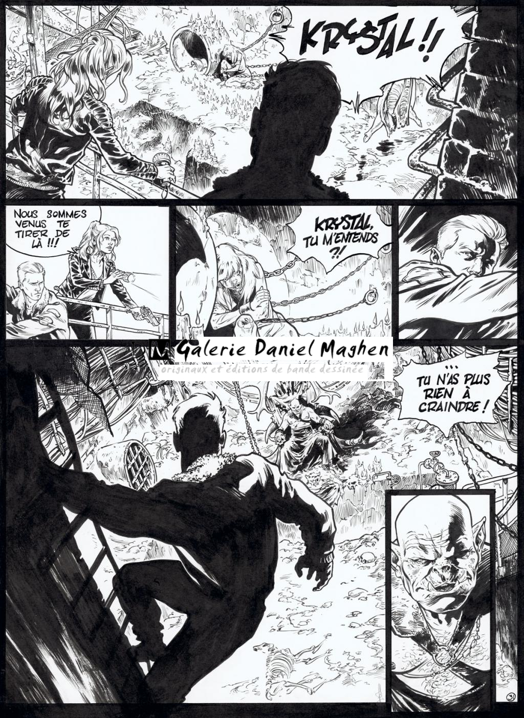 planche originale - Jean Charles Poupard - Encre de Chine et gouache blanche - 5549