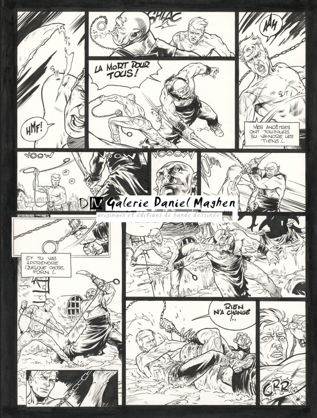 planche originale - Jean Charles Poupard - Encre de Chine et gouache blanche - 4700