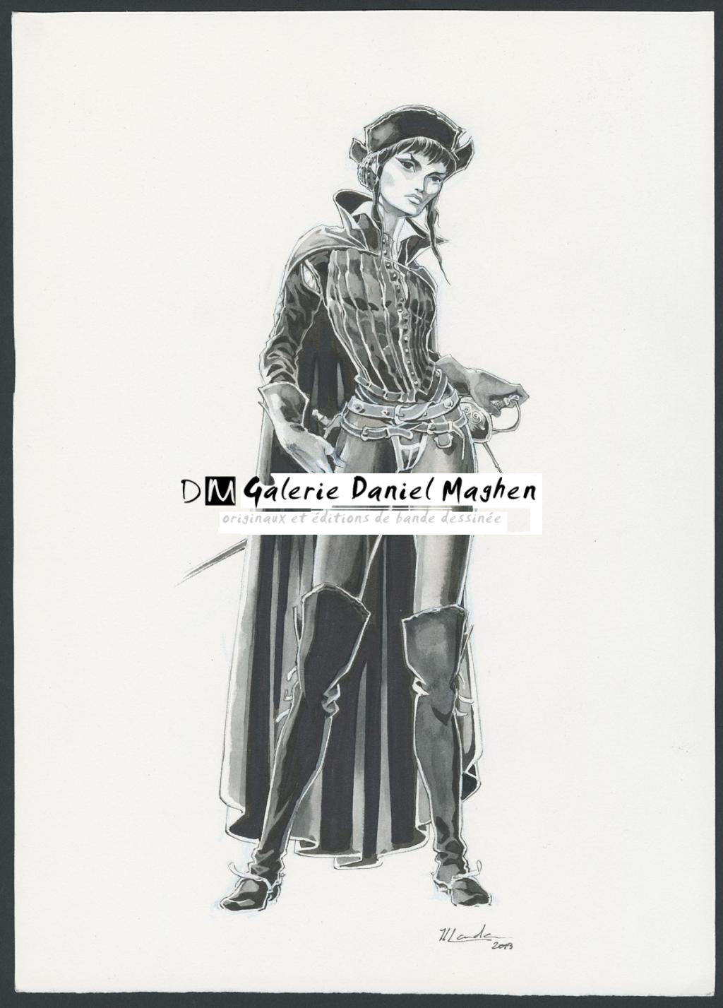 Illustration originale du tirage de tête Khani Editions - Juan Luis Landa - Encre de Chine et lavis sur papier - 5576