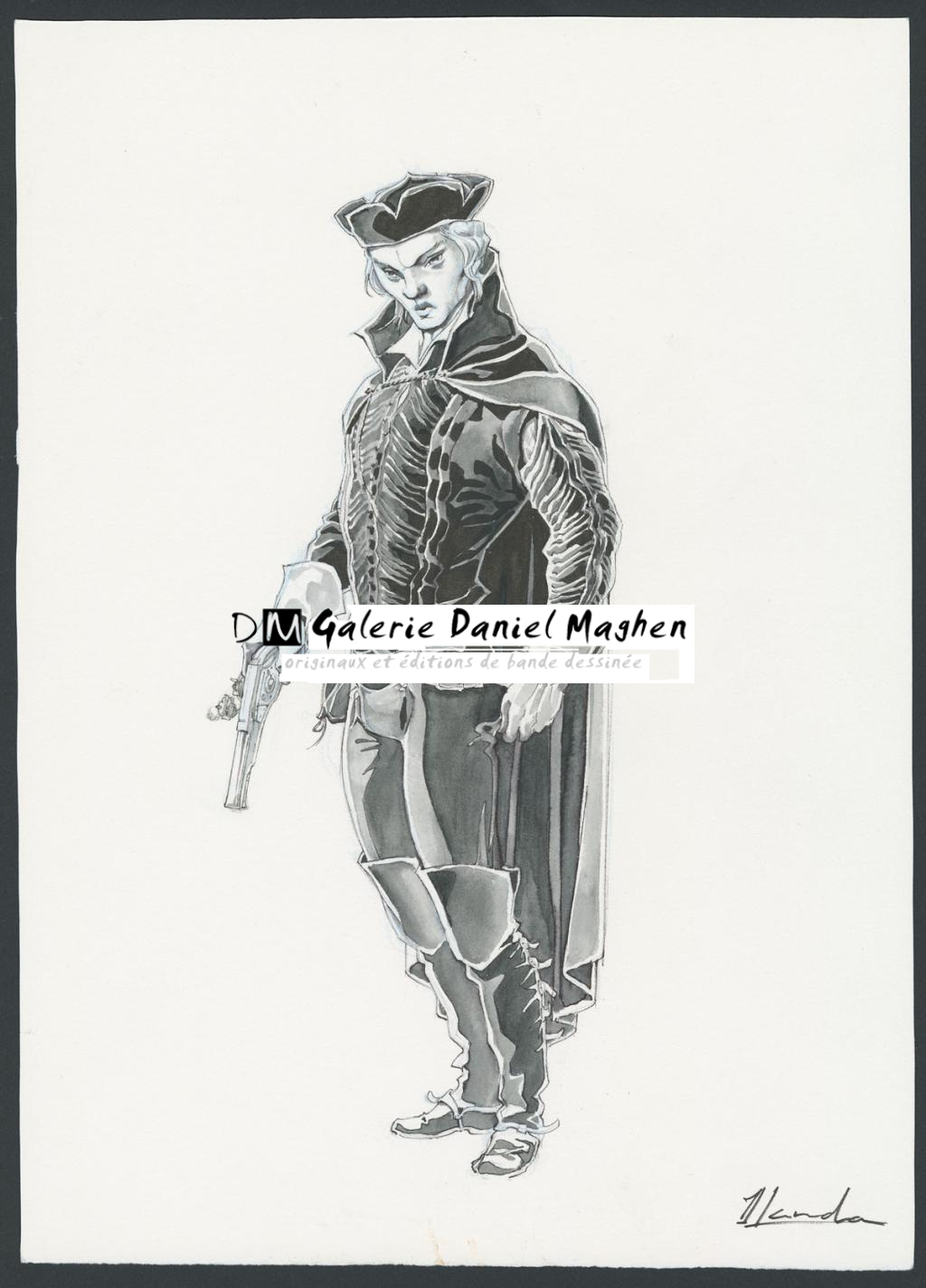 Illustration originale du tirage de tête Khani Editions - Juan Luis Landa - Encre de Chine et lavis sur papier - 4164