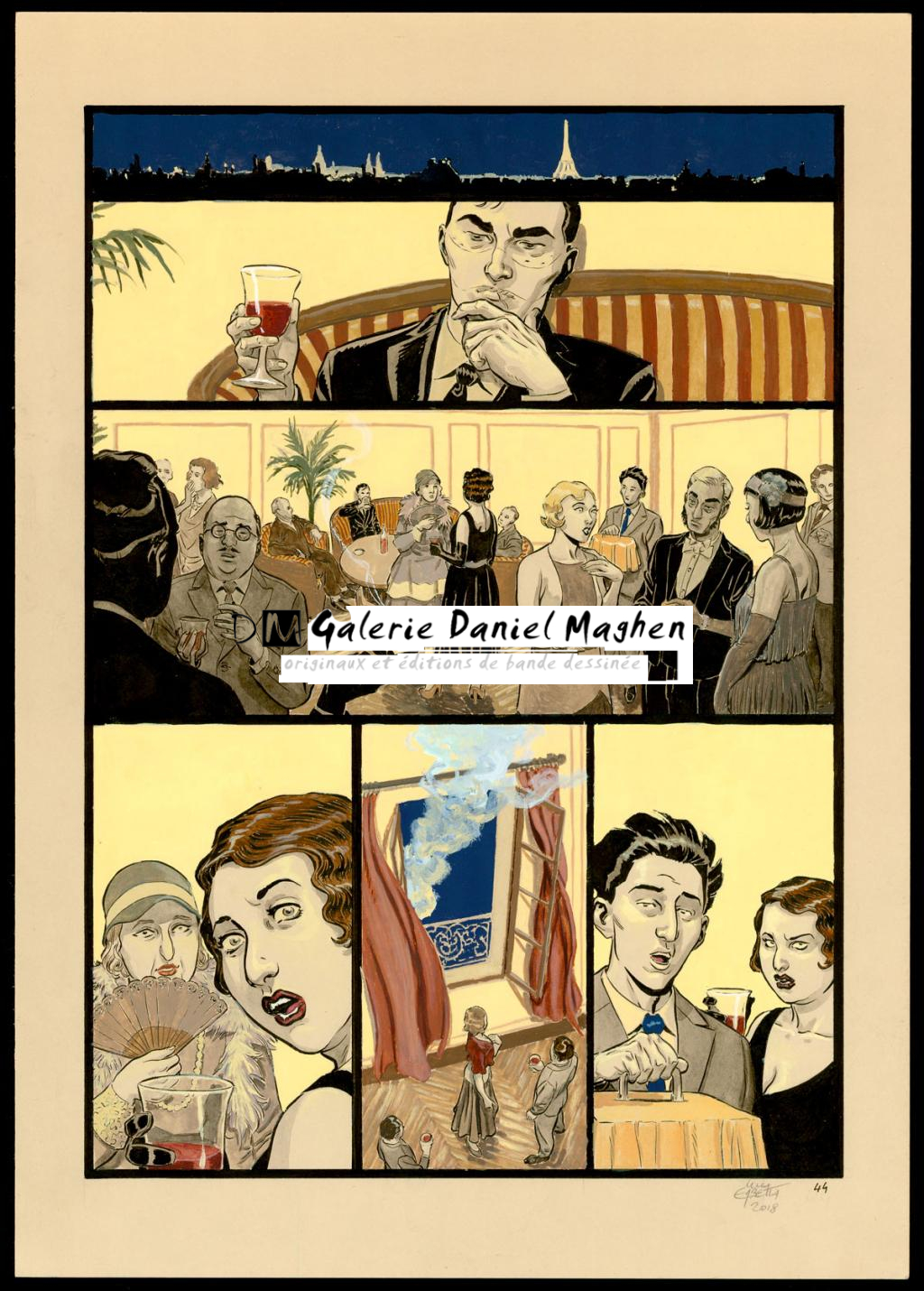 Planche originale 44 - Erbetta Luca - Gouache et encre de Chine - 4089