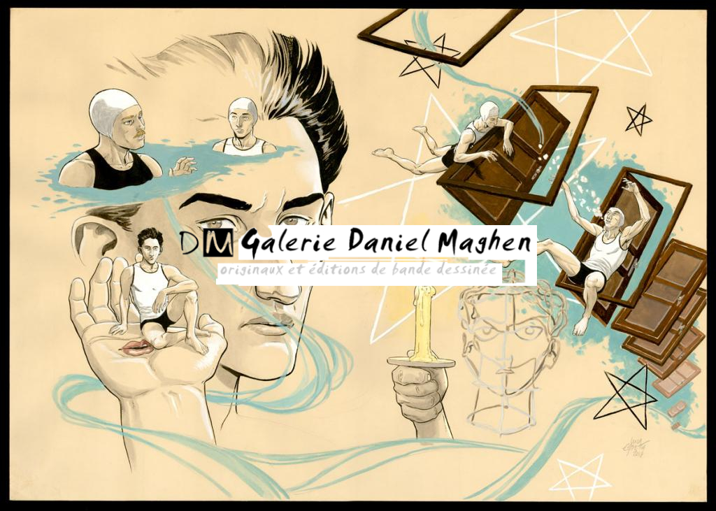 Double planche originale 65 et 66 - Erbetta Luca - Gouache et encre de Chine - 4088