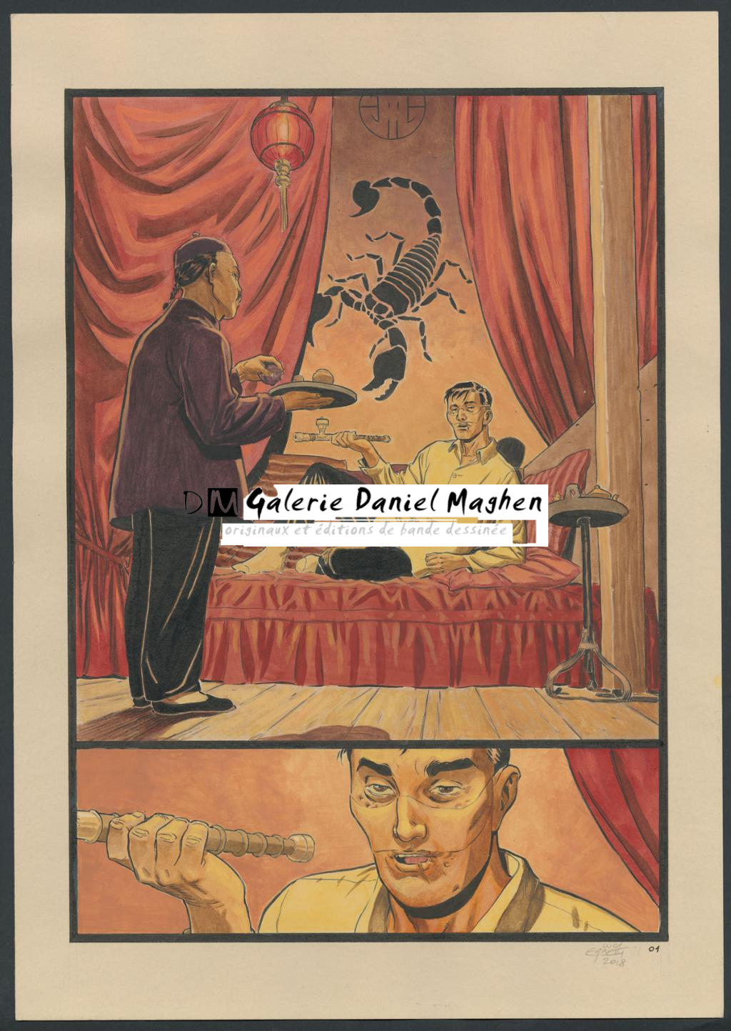 Planche originale 01 - Erbetta Luca - Gouache et encre de Chine - 4086