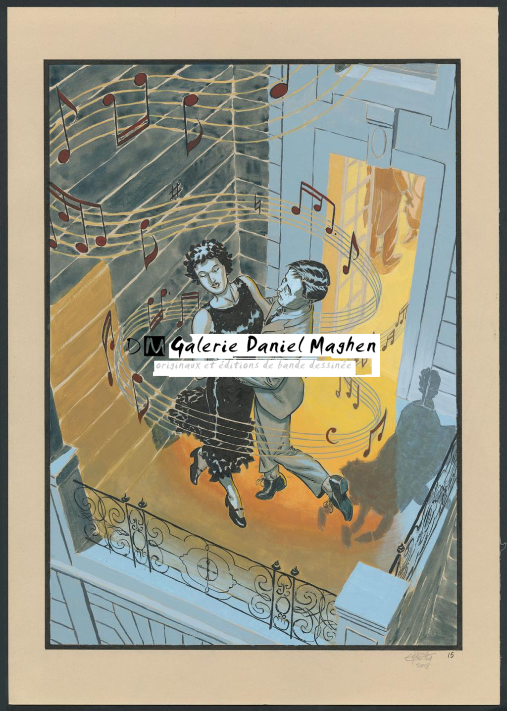 Planche originale 15 - Erbetta Luca - Gouache et encre de Chine - 4085