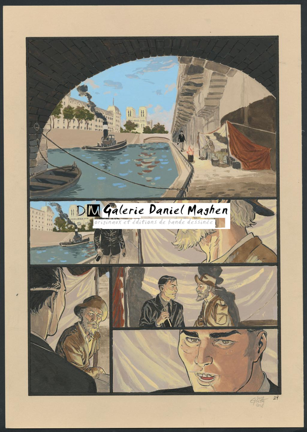 Planche originale 29 - Erbetta Luca - Gouache et encre de Chine - 4084