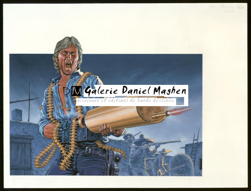 Couverture originale de la réédition - Yves Swolfs - Acrylique sur papier - 4135