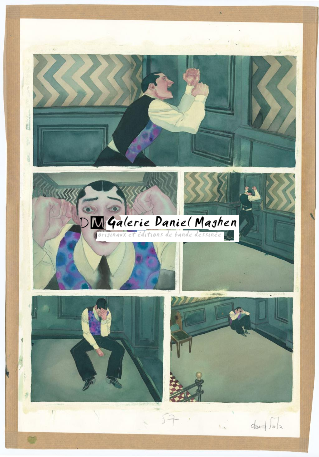 Planche originale n°57 - David Sala - Aquarelle et mine de plomb sur papier - 4046