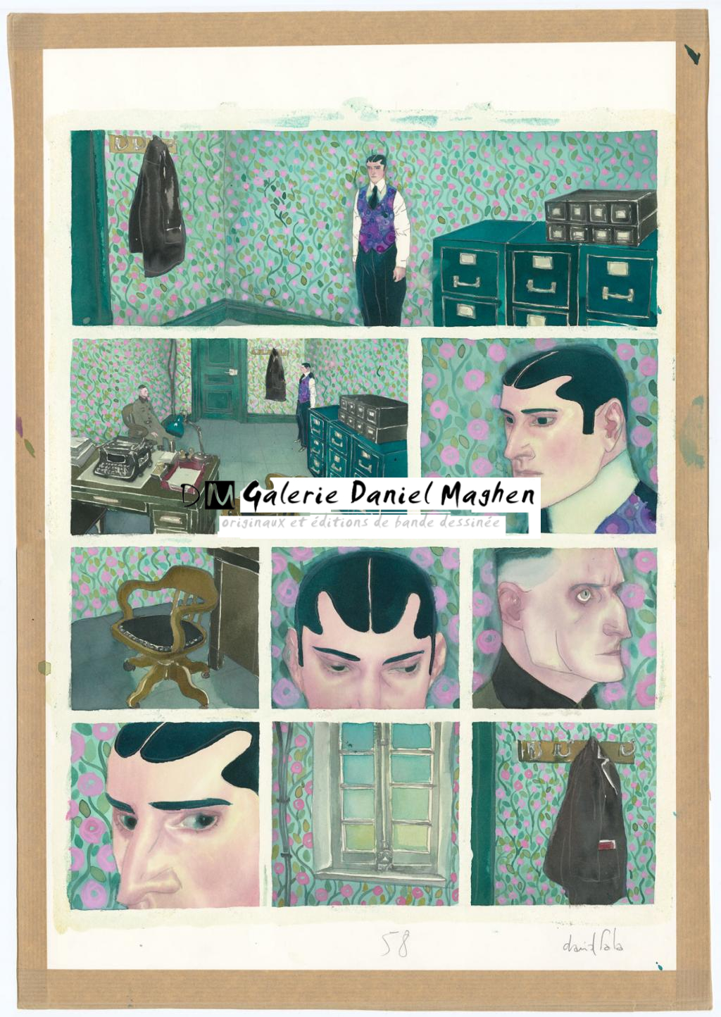 Planche originale n°58 - David Sala - Aquarelle et mine de plomb sur papier - 4047