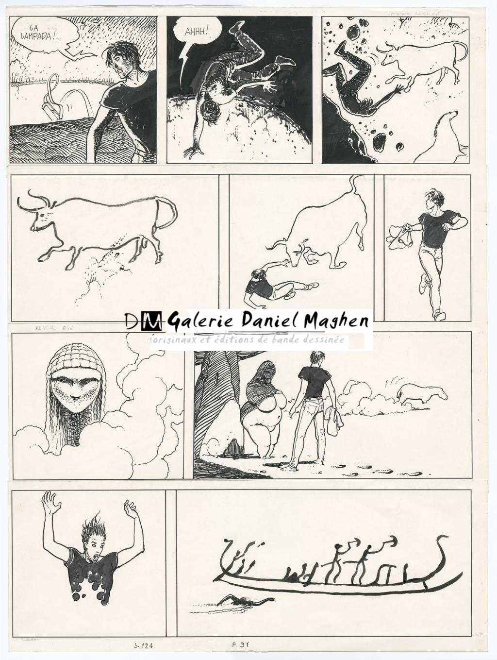 Planche originale n°31 - Milo Manara - Encre de Chine sur papier - 4140