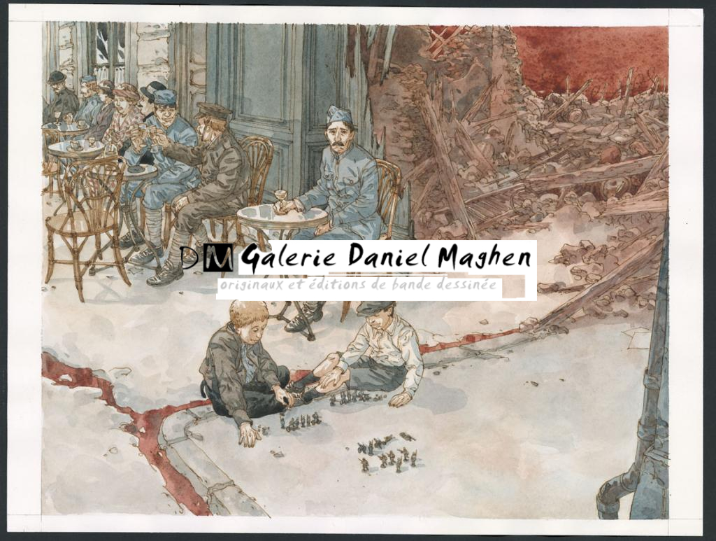 Illustration originale - Maël - Encre de couleur sur papier - 5217