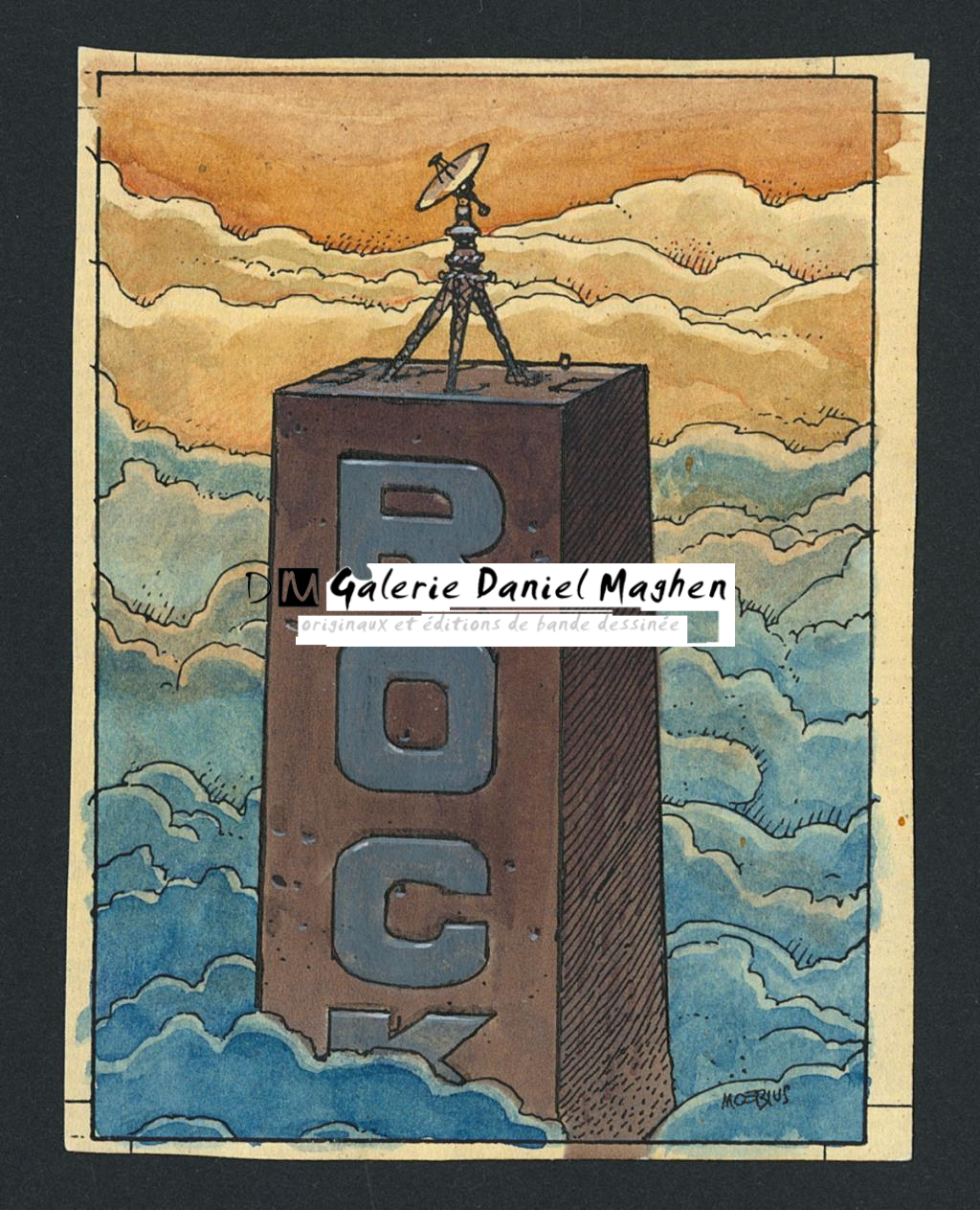 Mise en couleur originale pour une carte à collectionner éditée par Artwork, Comic Images - Moebius - Aquarelle sur papier - 4151