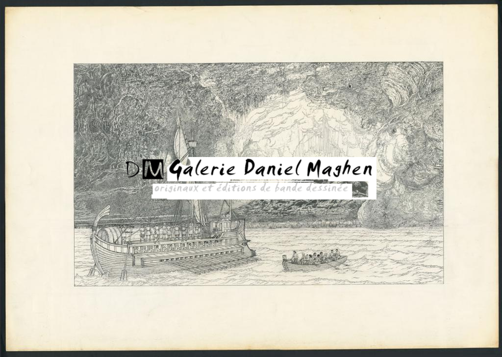 illustration originale - Marc Henniquiau - Encre de Chine sur papier - 5711