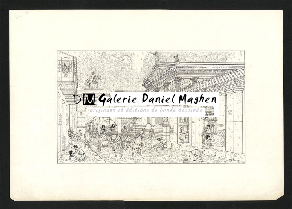 Couverture originale - Marc Henniquiau - Encre de Chine sur papier - 5713