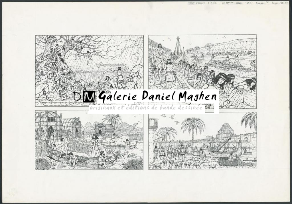 illustration originale - Marc Henniquiau - Encre de Chine sur papier - 4191