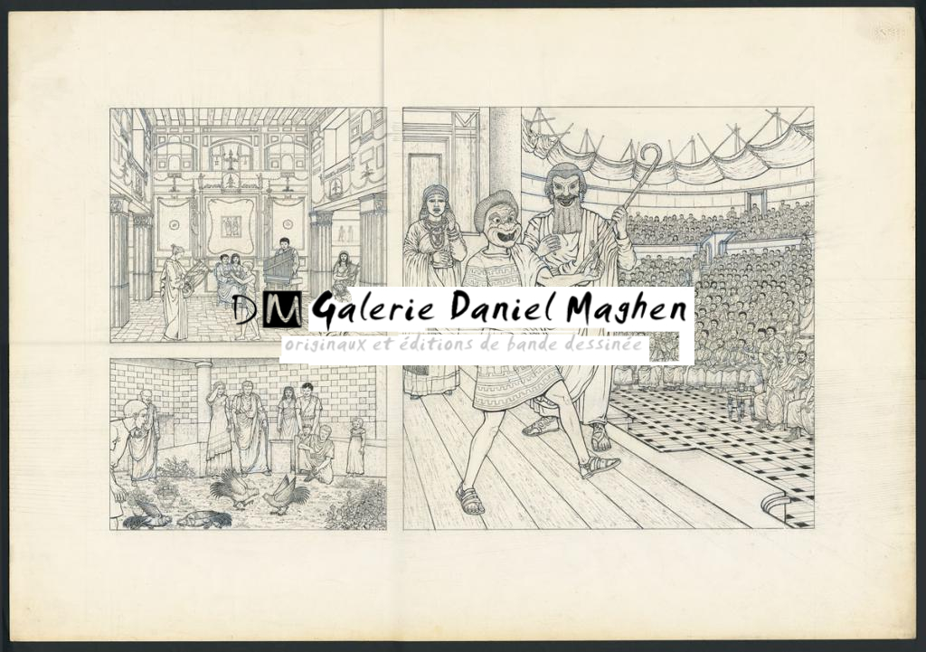 illustration originale - Marc Henniquiau - Encre de Chine sur papier - 4192