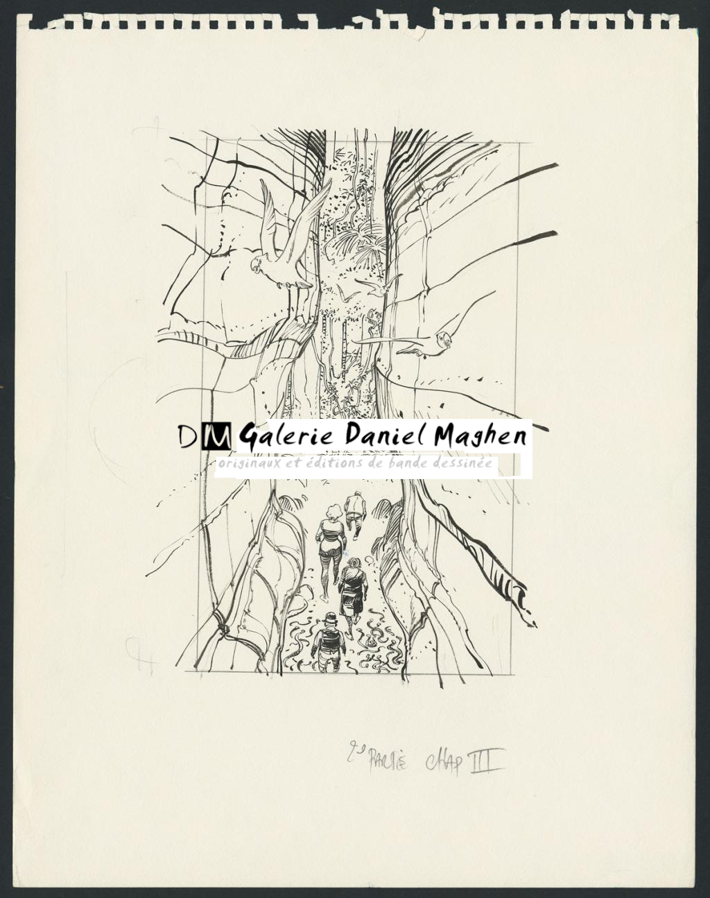 Illustration originale - François Boucq - Encre de Chine sur papier - 4840