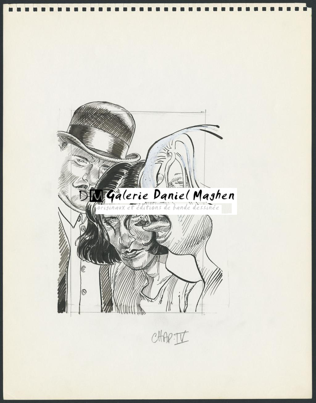 Illustration originale - corrections au blanco - François Boucq - Encre de Chine sur papier - 4841