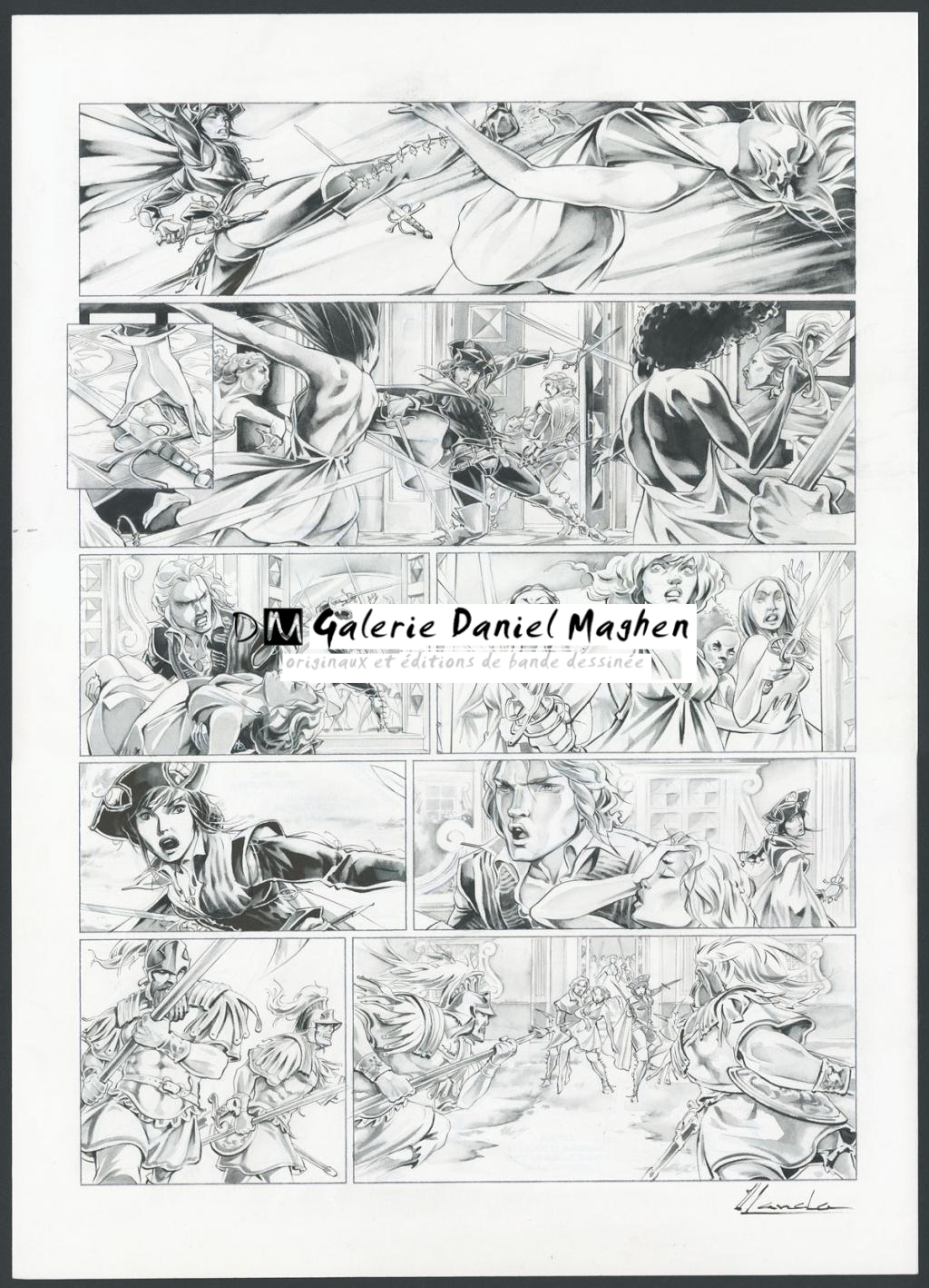 Planche originale n°20 - Juan Luis Landa - Encre de Chine et lavis sur papier - 4170