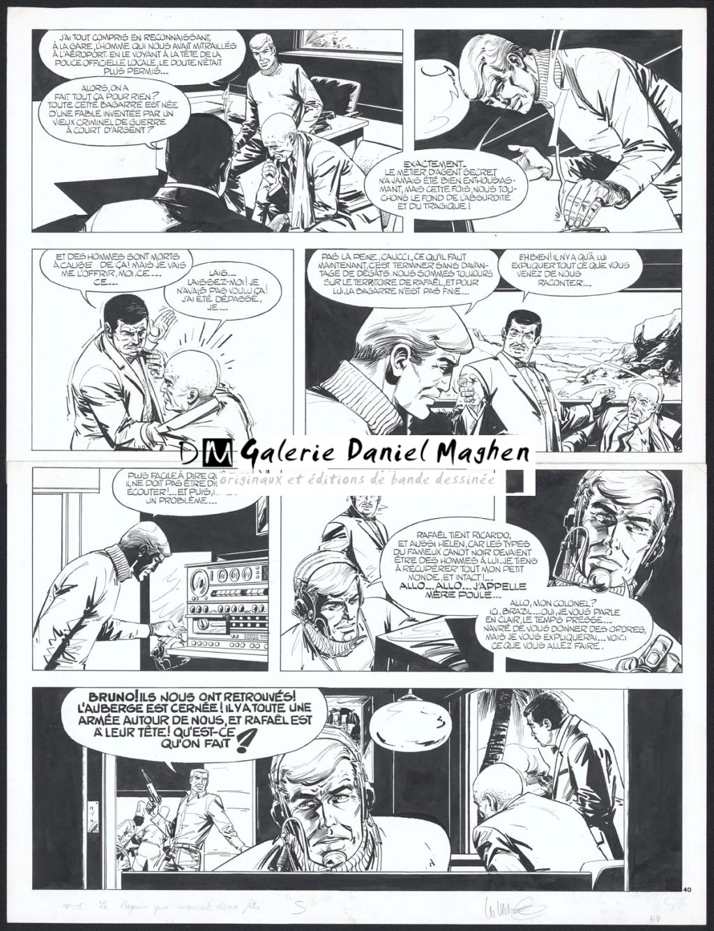 Planche originale n°40 - William Vance - Encre de Chine sur papier - 5753