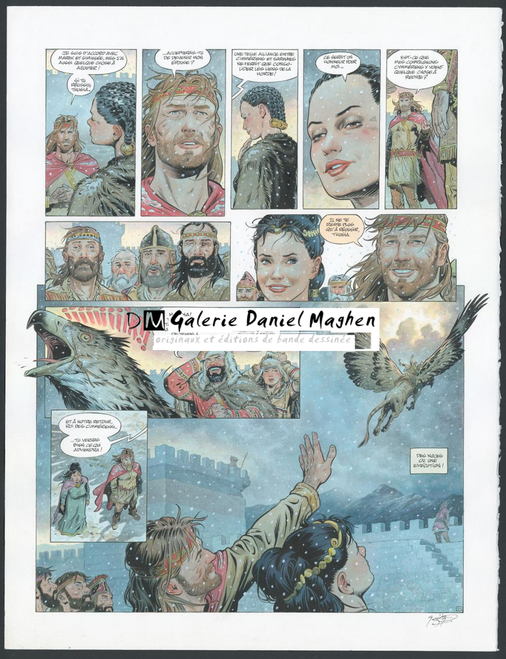 Planche originale n°21 - François Miville-Deschênes - Aquarelle et encre de Chine sur papier - 4176