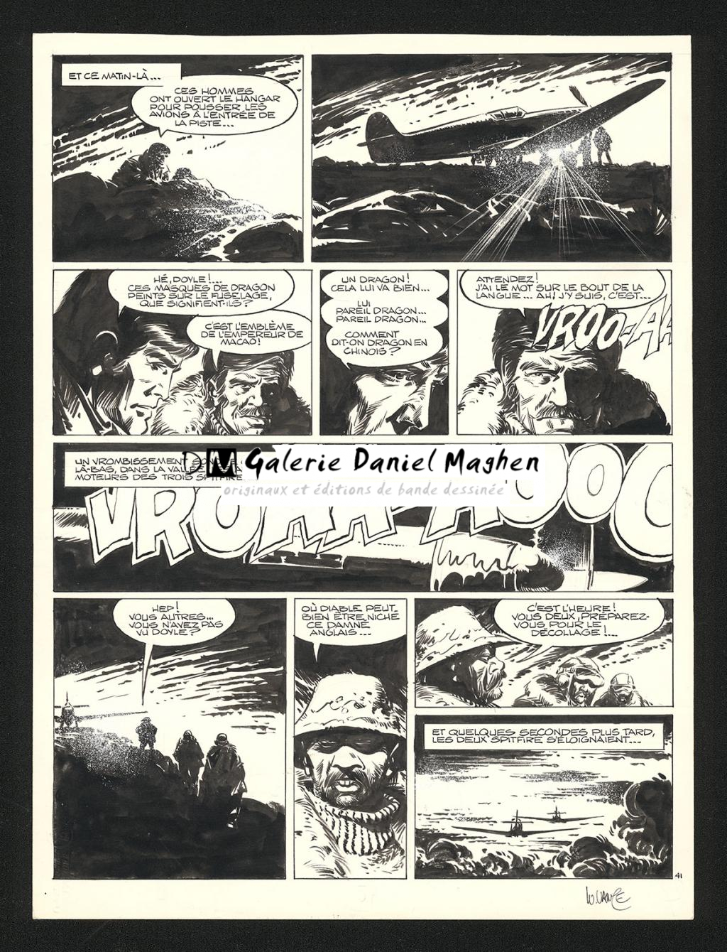 Planche originale n°41, prépubliée dans Le Journal de Tintin n°184 du 20 mars 1979 - William Vance - Encre de Chine sur papier - 5660
