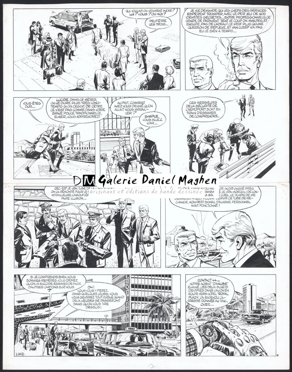 Planche originale n°8 - William Vance - Encre de Chine sur papier - 4461