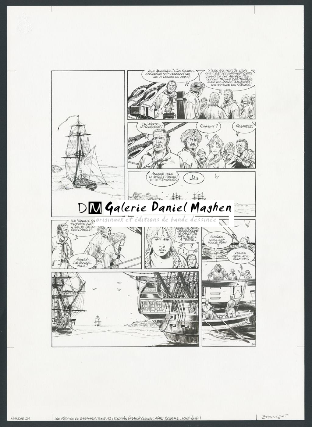 Planche originale - Franck Bonnet - Encre de Chine sur papier - 4281