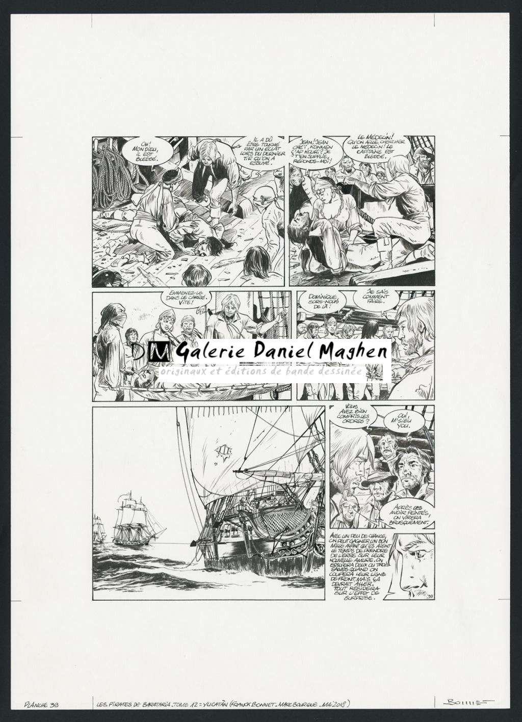 Planche originale - Franck Bonnet - Encre de Chine sur papier - 4279