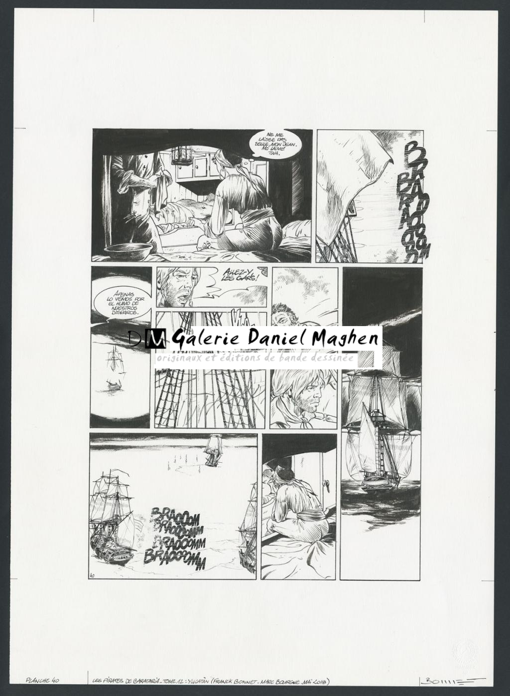 Planche originale - Franck Bonnet - Encre de Chine sur papier - 4278