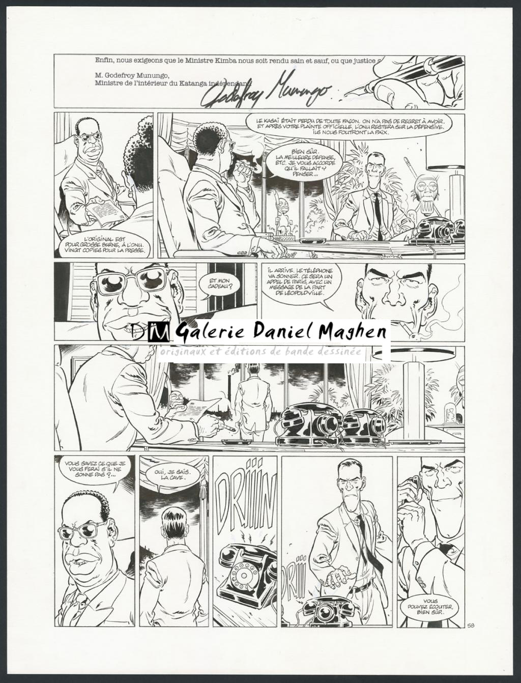 Planche originale n°58 - Sylvain Vallée - Encre de Chine sur papier - 4274