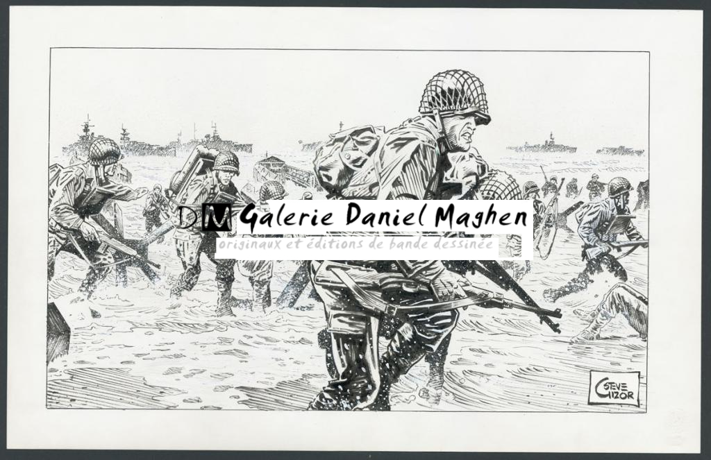 Illustration originale - Steve Cuzor - Encre de Chine et rehauts de gouache blanche sur p - 4270