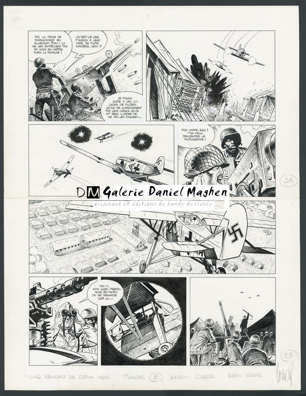Planche originale n°3, prologue - Steve Cuzor - Encre de Chine et rehauts de gouache blanche sur p - 4268