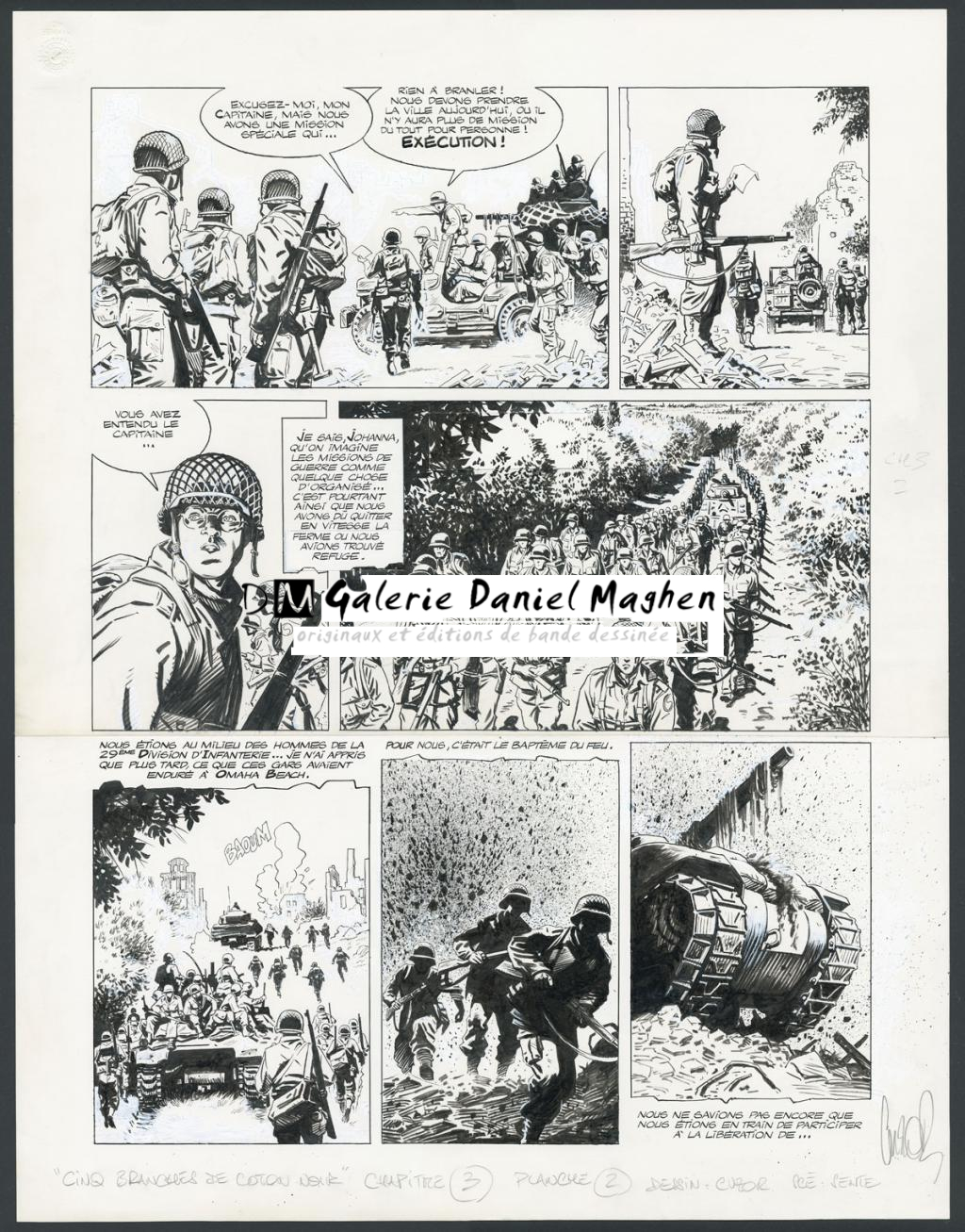 Planche originale n°2, chapitre 3 - Steve Cuzor - Encre de Chine et rehauts de gouache blanche sur p - 4266