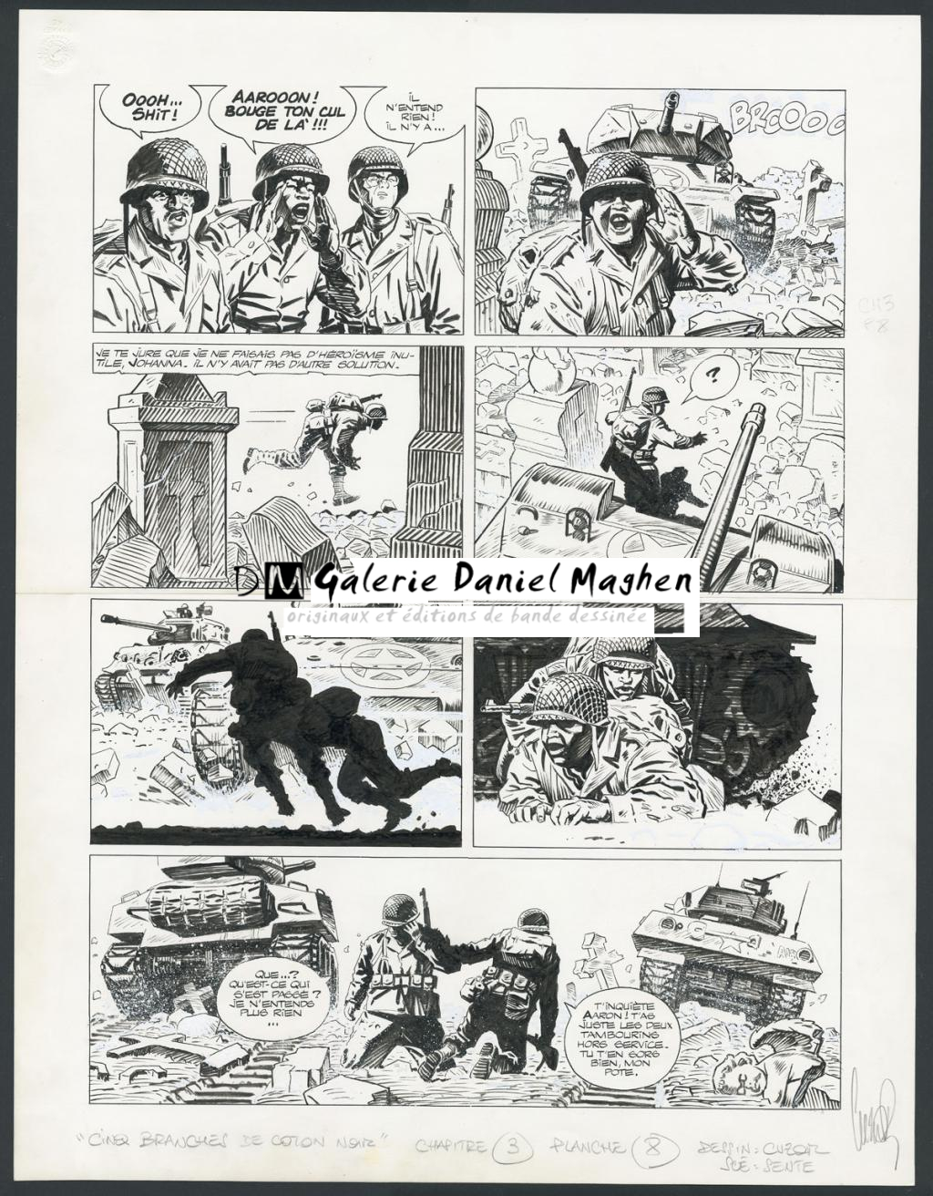 Planche originale n°8, chapitre 3 - Steve Cuzor - Encre de Chine et rehauts de gouache blanche sur p - 4264