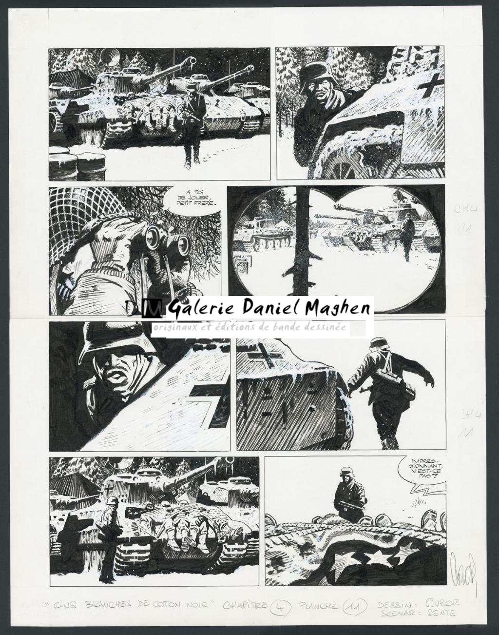 Planche originale n°11, chapitre 4 - Steve Cuzor - Encre de Chine et rehauts de gouache blanche sur p - 4260
