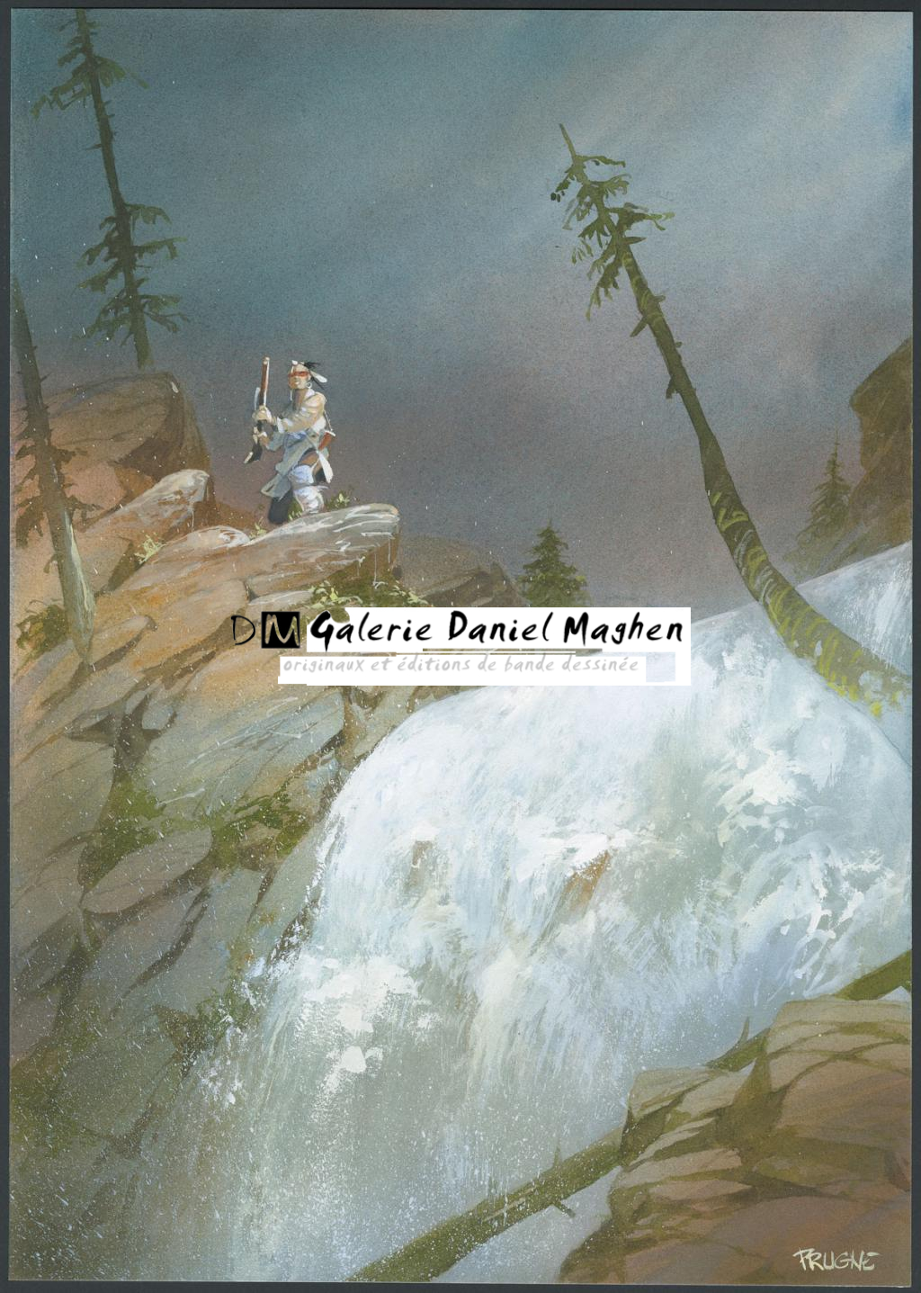 Illustration originale n°3 - Patrick Prugne - Aquarelle et crayon sur papier - 5355